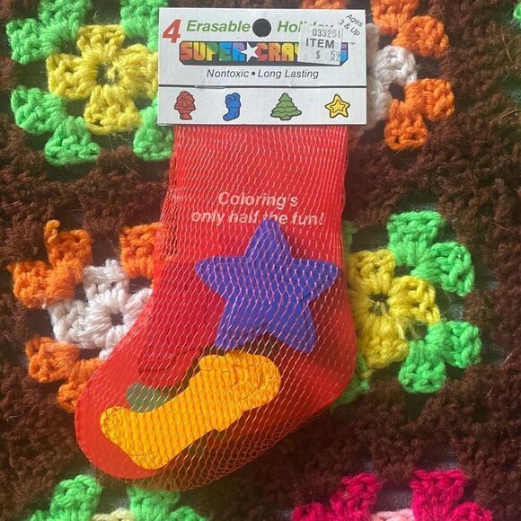 Vintage Random House Super Crayons Christmas 3D NEW - Picture 2 of 7